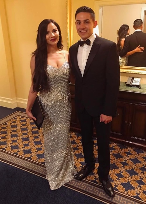 Lacey Banghard with her brother Tom B at the Castle of Good Hope in March 2017