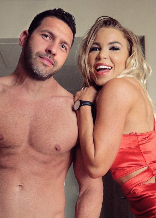 Lauren Drain and David Kagan as seen in July 2018