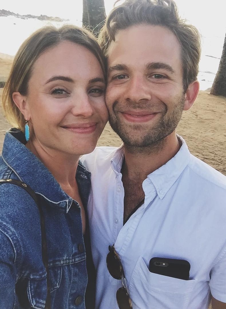 Leah Pipes with A.J. Trauth at Muai, Hawaii in June 2016