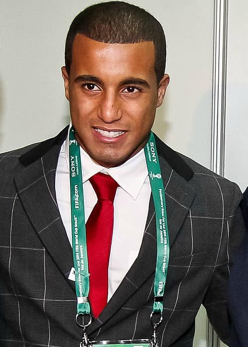 Lucas Moura after the preliminary drawing ceremony of the World Cup in August 2011