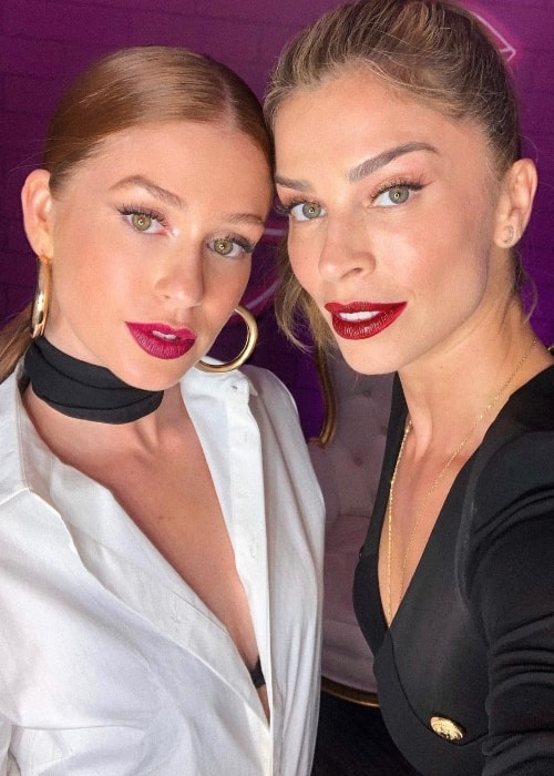 Marina Ruy Barbosa (Left) with Grazi Massafera in July 2018