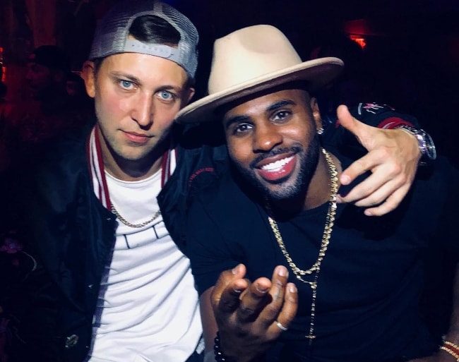 Matt Steffanina (Left) with Jason Derulo in Miami, Florida in May 2018