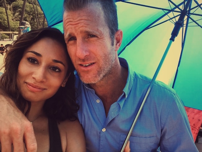 Meaghan Rath with a co-actor at Hanauma Bay