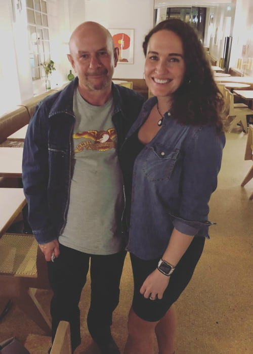 Megan Phelps-Roper and Nick Hornby as seen in June 2018