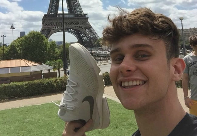 Mikey Cobban in a selfie in July 2018