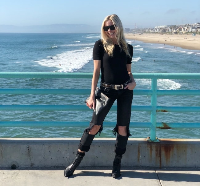 Morgan Larson at Manhattan Beach, California in April 2018