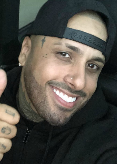 Nicky Jam in an Instagram selfie as seen in July 2018