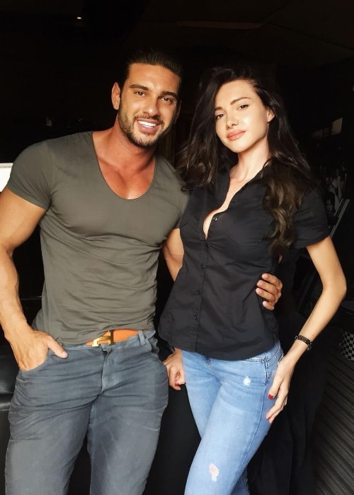 Otilia with singer Dorian Popa