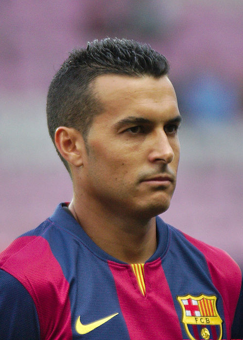 Pedro Rodriguez while representing Barcelona in a match against Napoli in 2014