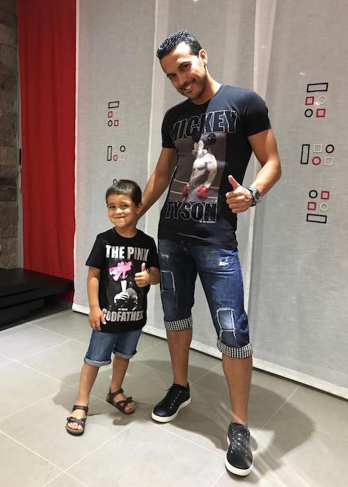 Pedro with his 5 year old son Bryan in April 2018