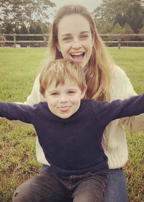 Penny McNamee with her son as seen in June 2018