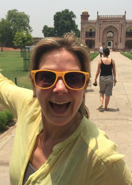 Penny Smith in India as seen in May 2018