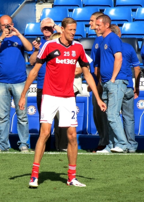 Peter Crouch during a match at Stamford Bridge in September 2012