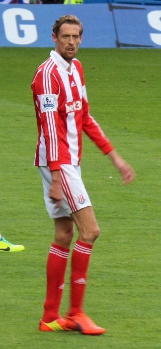 Peter Crouch during a match in April 2014