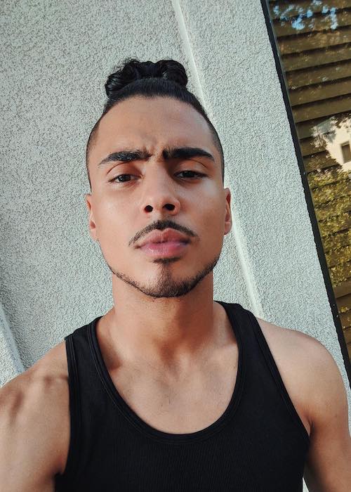 Quincy Brown looking serious in an Instagram pic in August 2018