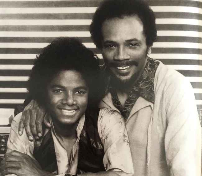 Quincy Jones (Right) with Michael Jackson