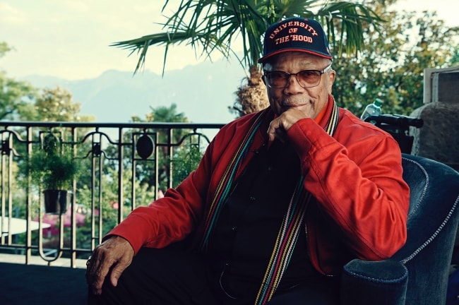 Quincy Jones pictured while at the Montreux Jazz Festival in July 2018