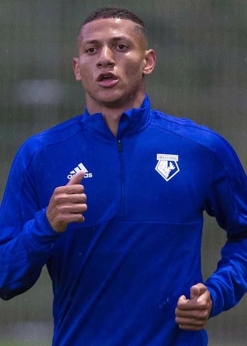 Richarlison during a practice session in 2018