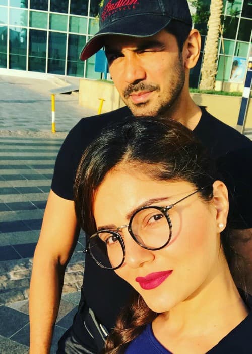 Rubina Dilaik and Abhinav Shukla in a selfie in June 2018