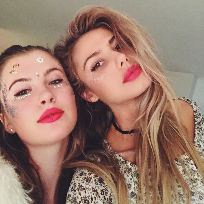 Sahara Ray (Right) with Ireland Basinger-Baldwin at Avalon Hotel Beverly Hills in October 2015