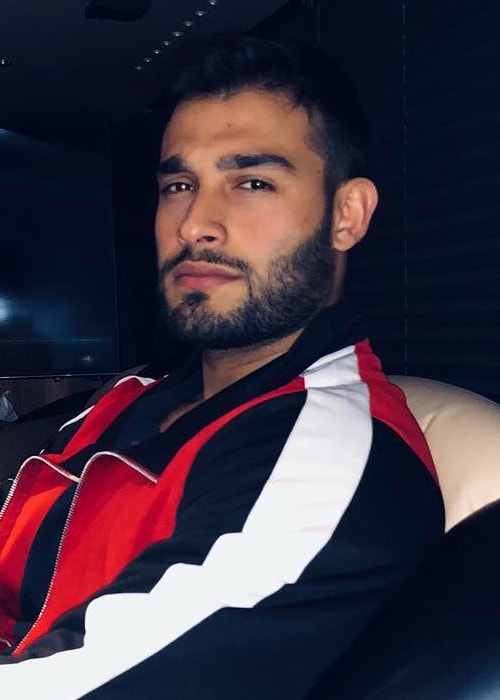 Sam Asghari in an Instagram post as seen in August 2018