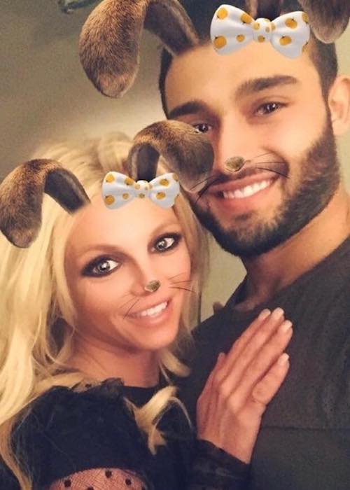 Sam Asghari with his love Britney Spears