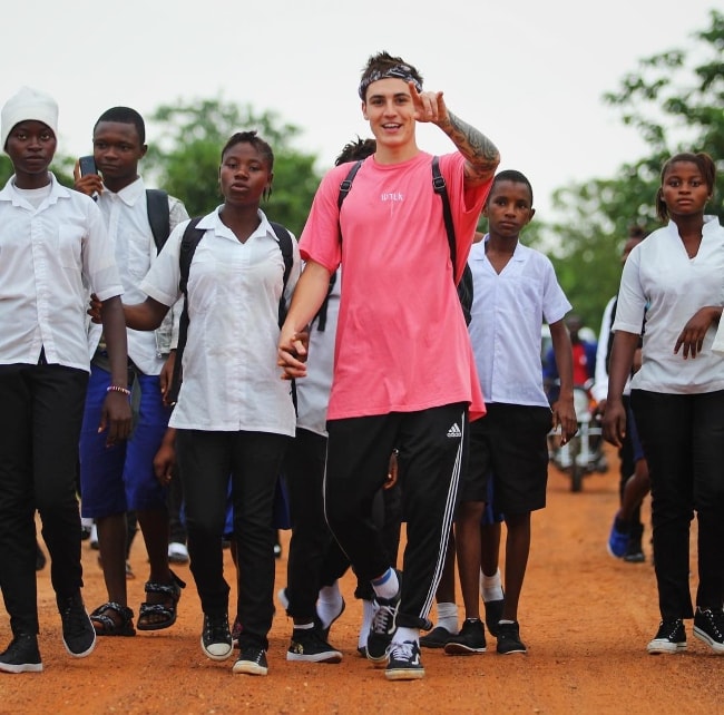 Sam Wilkinson at Freetown, Sierra Leone in July 2017
