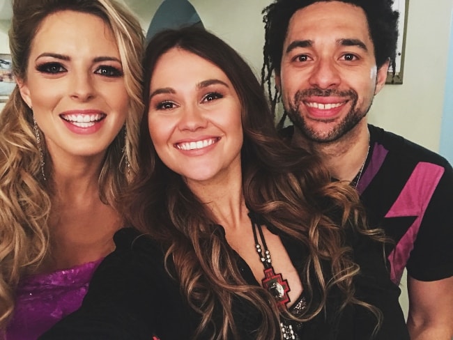 Sinead Burgess with Crissie (Left) and Ben Earle (Right) at the Royal Albert Hall in May 2018