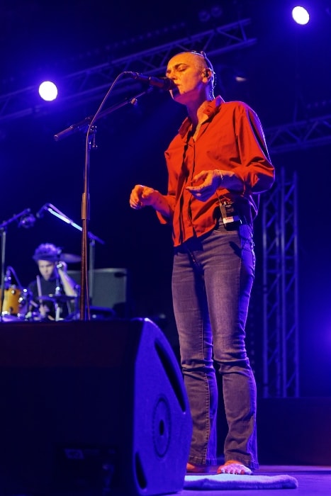 Sinéad O'Connor as seen during the concert at Festival de Cornouaille in 2014