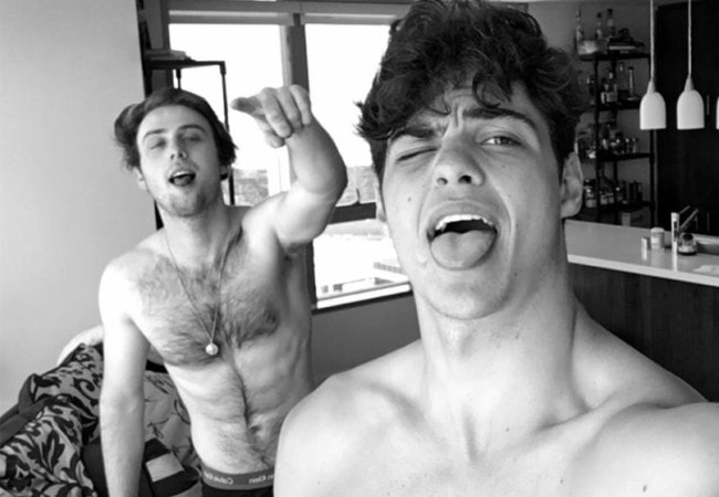 Sterling Beaumon (Left) and Noah Centineo in a selfie in October 2017