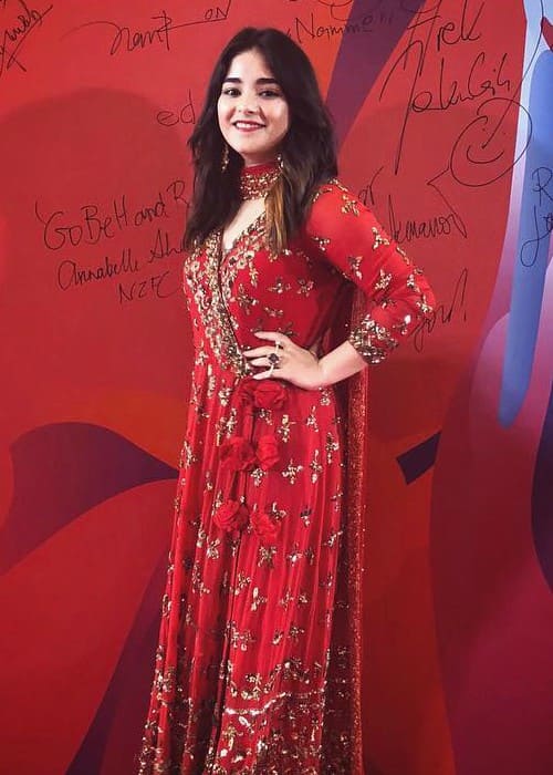 Zaira Wasim in an Instagram post in June 2018