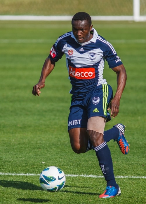 Adama Traoré as seen in September 2012 during a match between the Central Coast Mariners and Melbourne Victory