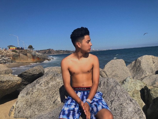 Alex Guzman at Malibu Beach in June 2018