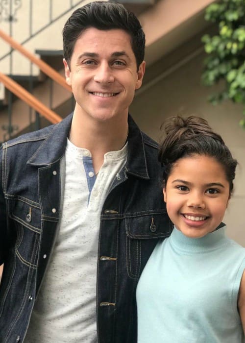 Alison Fernandez and David Henrie as seen in May 2018