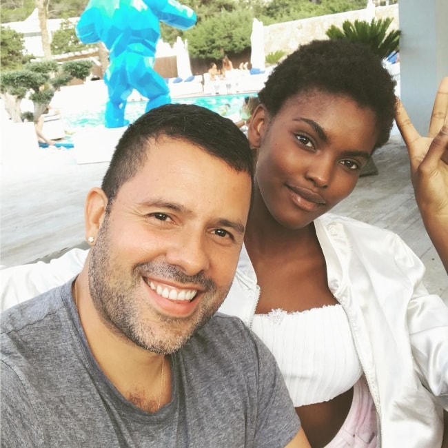 Amilna Estevão with photographer Mariano Vivanco in August 2017