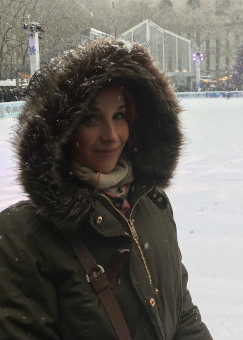 Amy Beth Hayes at Bryant Park as seen in December 2017