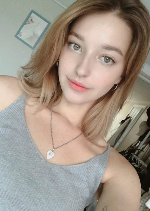 Angelina Danilova in a selfie in August 2018