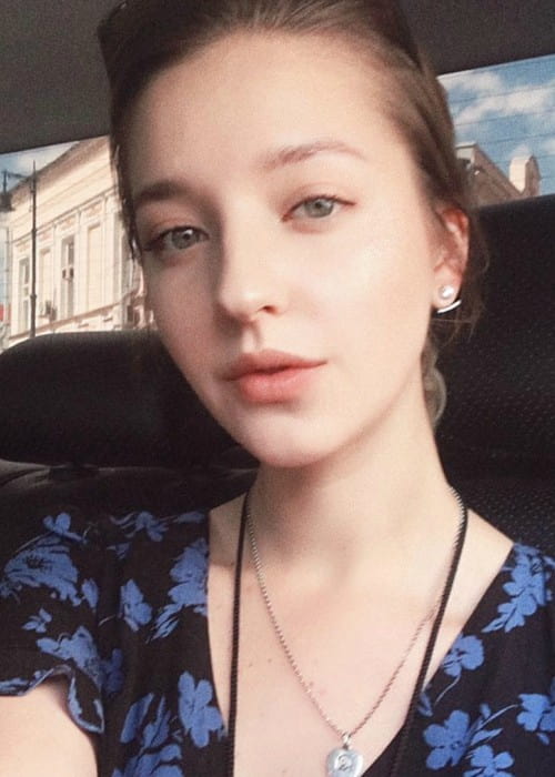 Angelina Danilova in an Instagram selfie as seen in June 2018