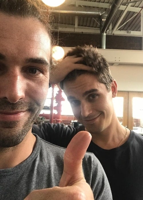 Antoni Porowski (Right) in a selfie with Jonathan Van Ness