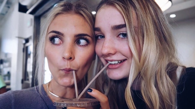 Avrey Ovard (Right) with sister