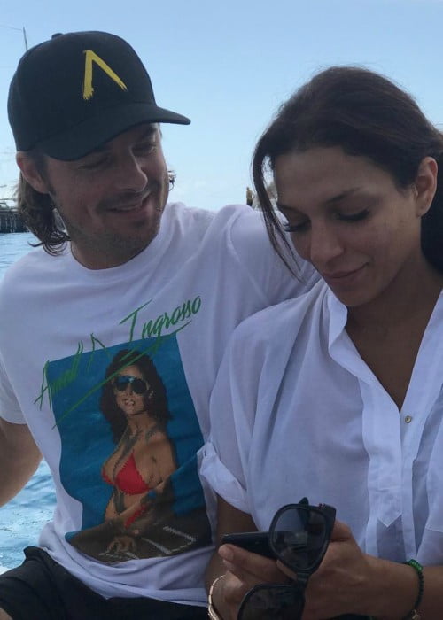 Axwell and Gloria Golnar as seen in September 2017
