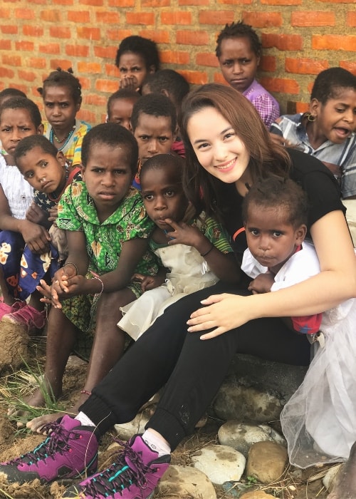 Chelsea Islan in Wamena, Papua, Indonesia in February 2018