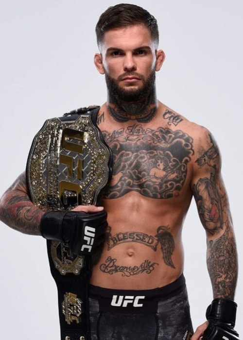 Cody Garbrandt with the UFC belt