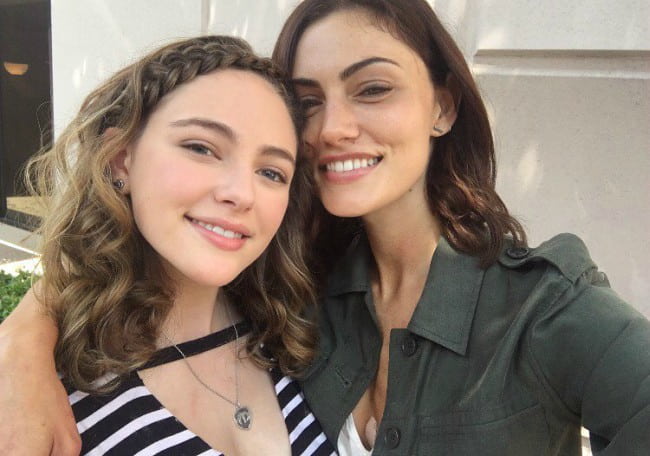 Danielle Rose Russell (Left) and Phoebe Tonkin in a selfie in July 2017