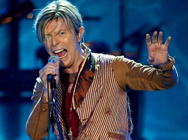 David Bowie as seen during one of his performances