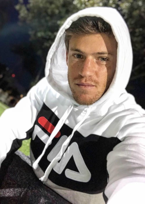 Diego Schwartzman in a selfie in June 2018