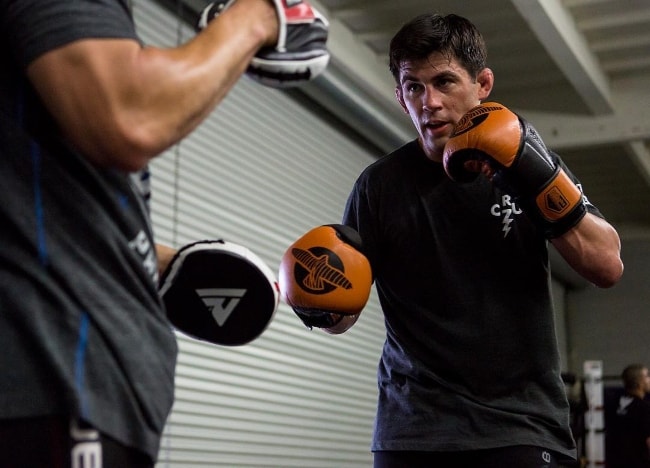 Dominick Cruz as seen during a boxing session at Alliance MMA Gym in June 2018