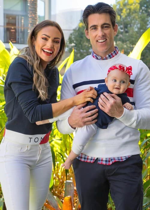 Emily Skye with her family as seen in August 2018