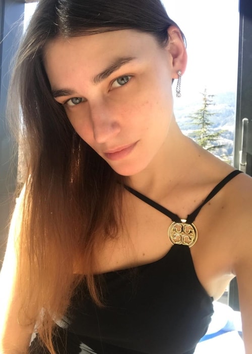 Eugenia Volodina in a Sunday selfie in February 2018