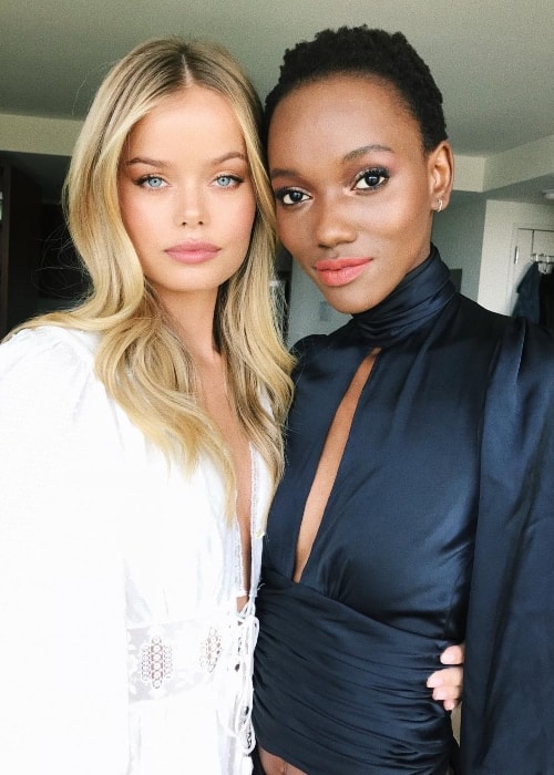 Frida Aasen (Left) with Herieth Paul in New York in May 2018